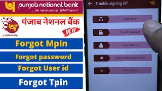 Pnb mobile banking transaction password reset | Punjab National Bank Forgot MPIN