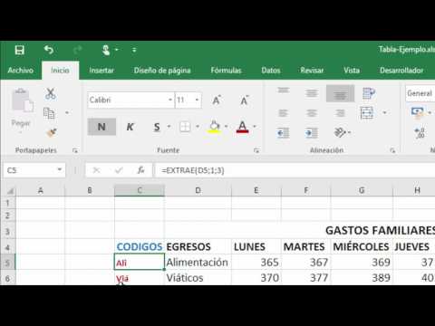 Función Extrae en