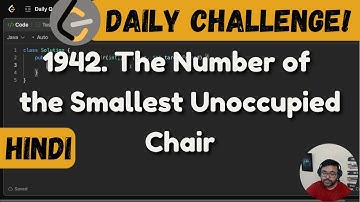 1942. The Number of the Smallest Unoccupied Chair | Leetcode Daily Challenge | DSA | Java