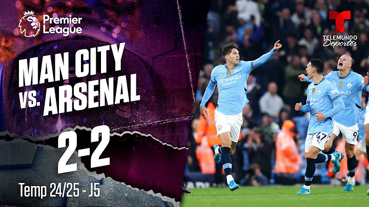 Highlights & Goals: Manchester City vs. Arsenal 2-2 | Premier League | Telemundo Deportes