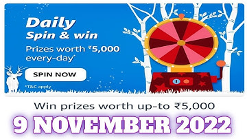 Amazon Funzone Quiz Answers Today|9 November 2022 | Daily Quiz Time