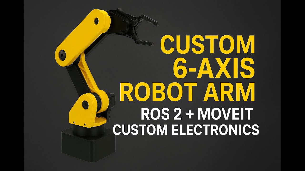 Custom 6-Axis Robot Arm | ROS 2 + MoveIt Integration with Custom ...