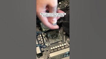 Replace thermal paste under the CPU