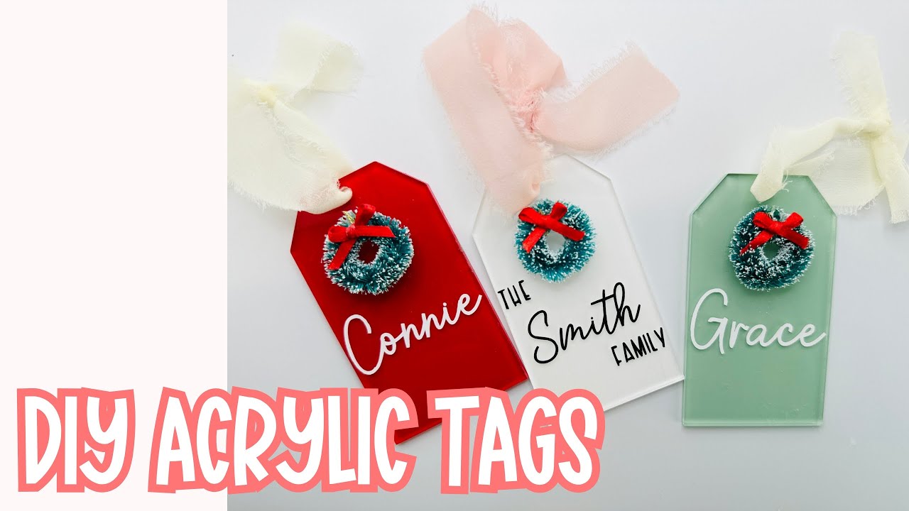 DIY Personalized Acrylic Tags with Cricut! Easy, Fun, and Oh-So-Cute! 😍✨ 