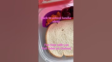 Back to school lunch ideas Part 1 STAY TUNED FOR PART 2