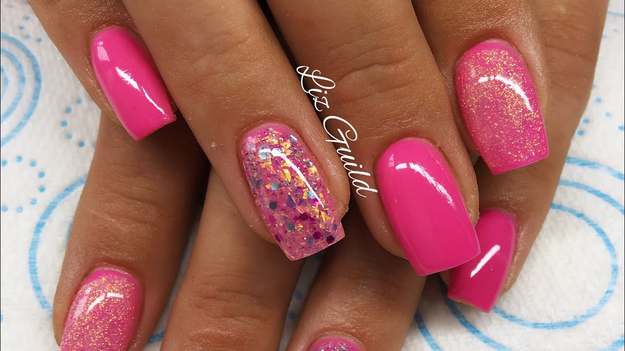 Acrylic Raspberry Pink Nails : Try your favorite one for any functions ...