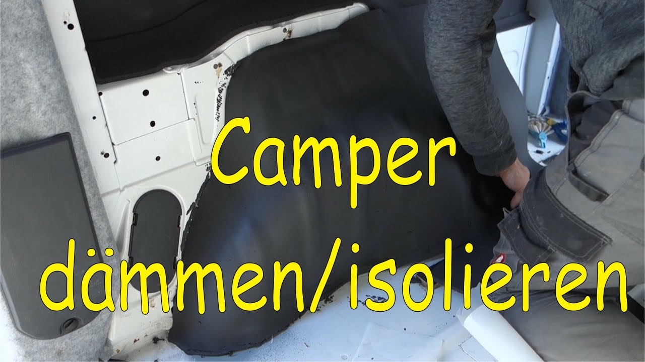 Camper dämmen / isolieren - Wohnmobil dämmen mit Armaflex und  Polyesterwolle 