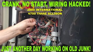 2000 INTERNATIONAL 4700 NO START & BOX REMOVAL