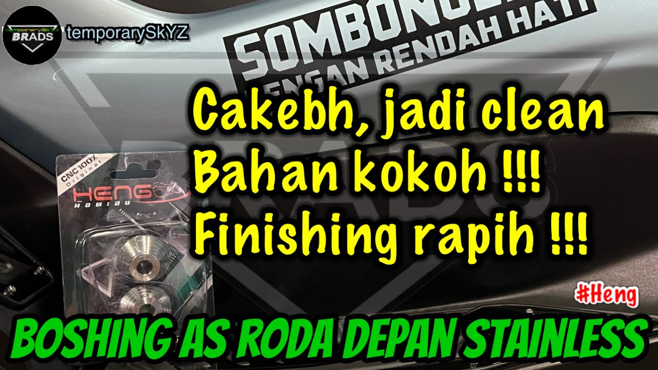 Bosh/Boshing as roda depan bahan stainless = CLEAN LOOK__Project iseng-iseng - AllNewNMAX2020 #151
