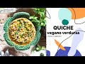 Quiche de Verduras Vegano ¡No te vas a creer la cremosidad que tiene! MUY FÁCIL y con súper sabor