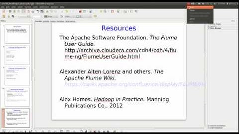 CSCI-E185, 2013 Final Project -- Apache Flume