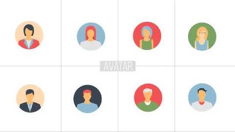 Flat Animated Icons Library After Effects Template