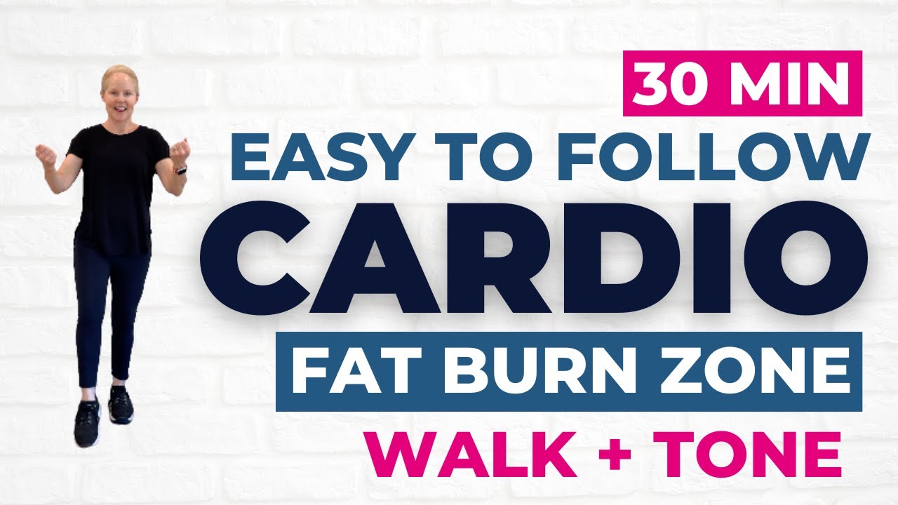 30 MIN Fat Burning CARDIO Workout | ALL STANDING | Full Body, No ...