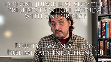 Can Courts Really Block a President? Equity in action, an Intro to Preliminary Injunctions