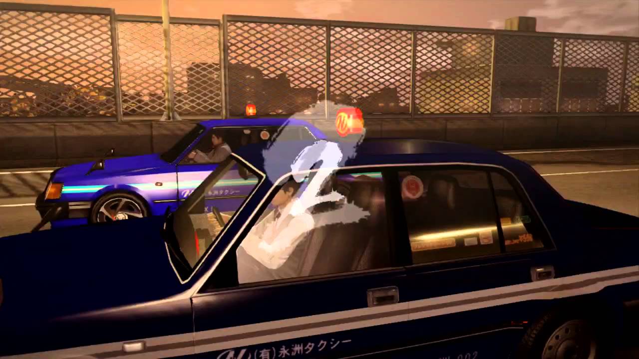 Yakuza 5 - Taxi Racing With Uncle Kaz