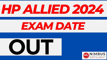 HP Allied Exam Date out || Himachal Pradesh #hpas2024 #hppscshimla