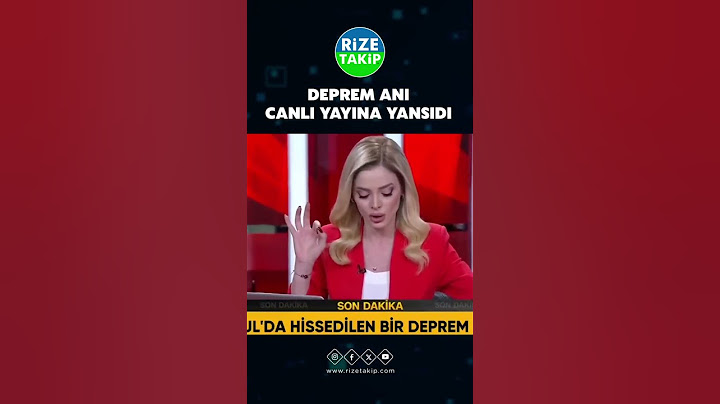 Canlı Yayında Deprem Anı!
