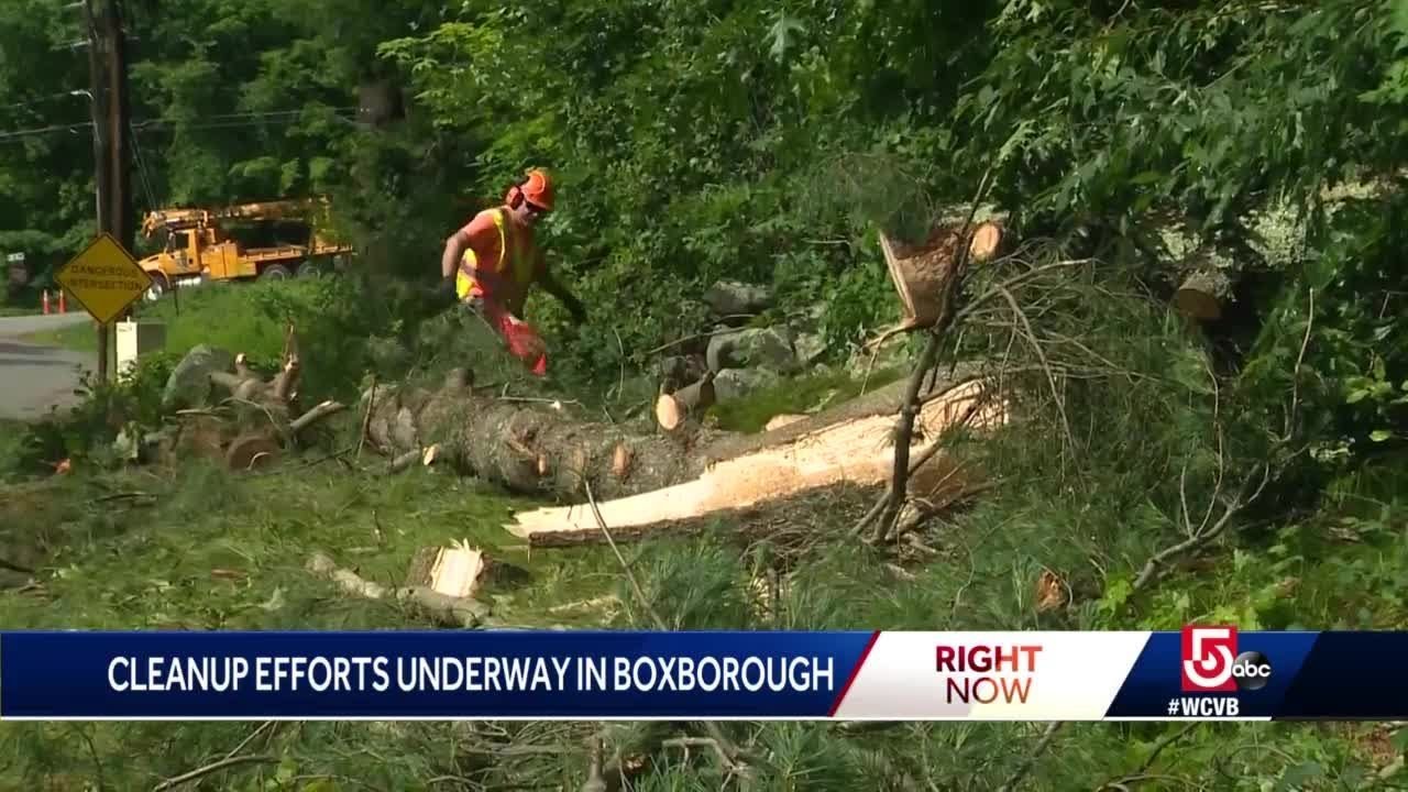 Residents cleaning up after damaging storms - YouTube