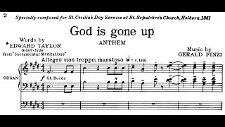 Gerald Finzi - God is gone up (score video)