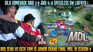 SPEECHLESS GW LIATNYA! DARI 3-0 JADI 4-3! INI DIA JUARA MDL ID SEASON 9! GAME 7 RRQ VS GEEK FAM JR screenshot 2