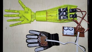 Robotic Hand Controlled by a Glove and Arduino | Flex Sensor based Robotic Hand Controller