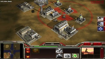 Command & Conquer: Generals, Desert Supplys Map, China vs 2 USA and GLA, Brutal Difficulty