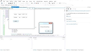 Calculate  Date Difference between two dates in one line in C#