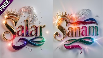 How To Create Multi Colour Glass Like 3d Name Dp Digital Art Work | ideogram ai |Bing Ai Trend #meta