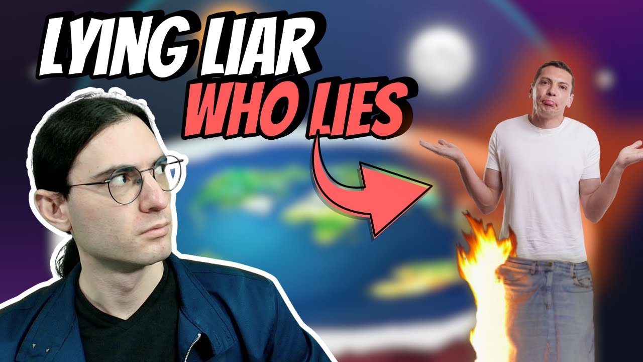 Fl*t earther LIES and can't escape