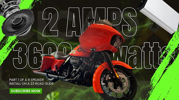 The first part of a 3600 watt 6 speaker all Cicada Audio Install on a 2023  Harley Road Glide