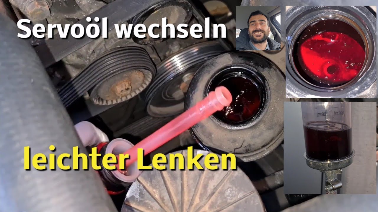 Servo spülen und Öl komplett tauschen