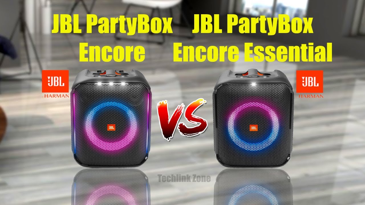 JBL PartyBox Encore vs JBL PartyBox Encore Essential Comparison.