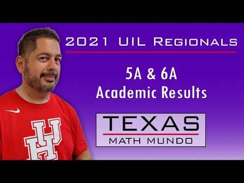 UIL Academics Region Results 2021 Conferences 5A & 6A