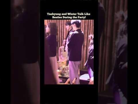 Taehyung And Winter Share The Tea Btstaehyung Aespawinter Btsvshorts