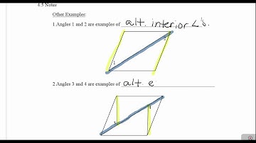 4.5 Introduction to Parallel Lines II