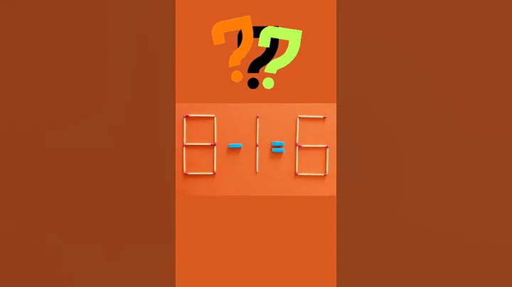 move 1 matchstick to fix the equation | Matchstick puzzle 8-1=6 #puzzle #puzzles #matches #riddle