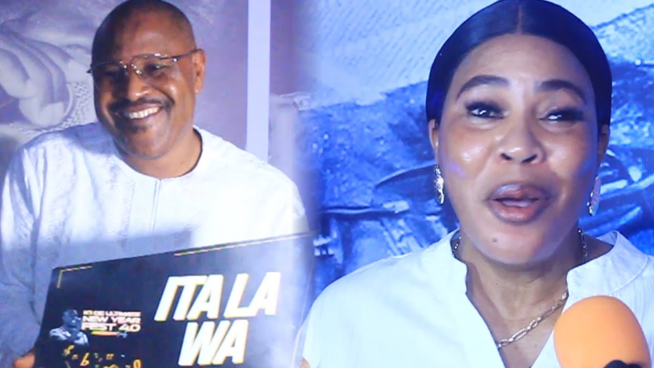 HUMBLE! SEE HOW FATHIA BALOGUN WELCOME HER EX HUSBAND SAHEED BALOGUN AT K1 DE ULTIMATE WHITE PARTY