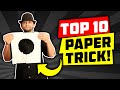 10 BEST Paper Magic Tricks 👉 How To Do Paper Magic Tricks! Tutorials!