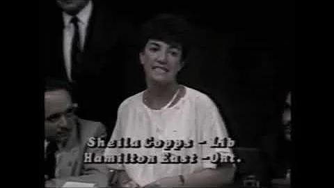 Sheila Copps To John Crosbie "I'm Nobody's Baby"