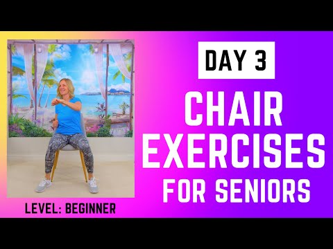 30 min Chair Exercises for Seniors | Cardio, Posture & Flexibility | Day 3