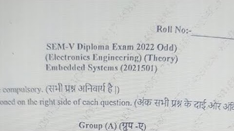 2022(ODD) MCQ Solution Embedded system