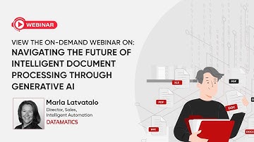 Webinar: Navigating the Future of Intelligent Document Processing Through Generative AI