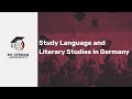 Study Language and Literary Studies in Germany