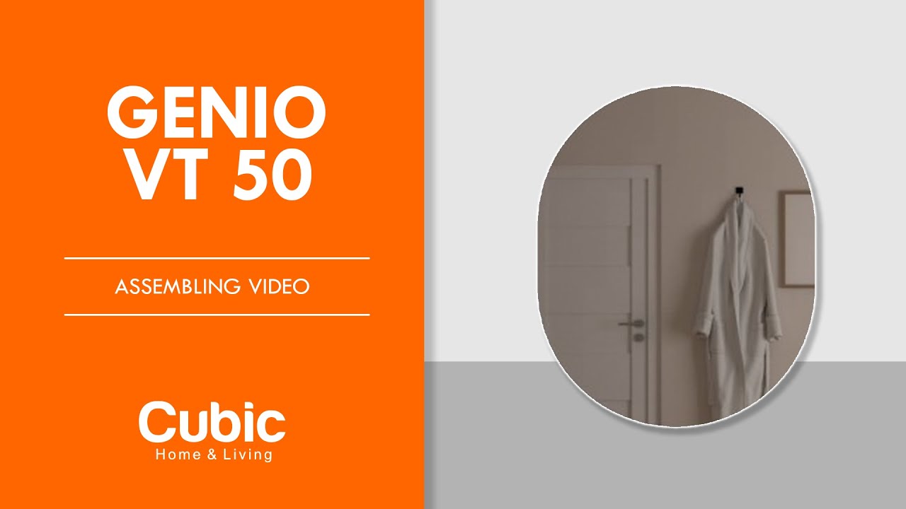 TUTORIAL PERAKITAN RAK KAMAR MANDI GENIO VT 50 | RAK KACA WASTAFEL