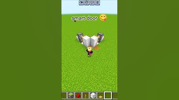 minecraft✅ smart door 😋