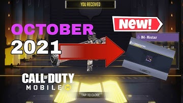 Brand NEW Garena Redeem code in call of duty mobile october 2021