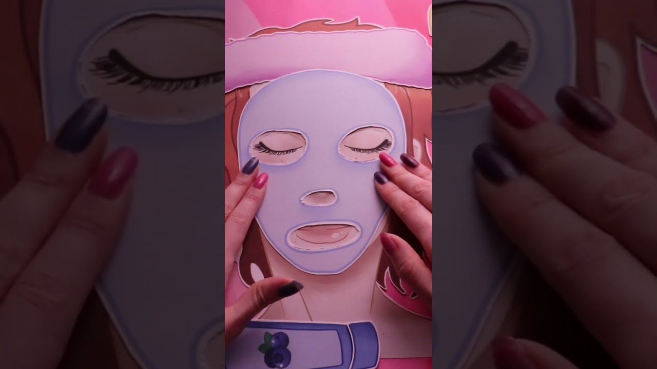 Paper ASMR: Sheet Mask #asmr #shorts