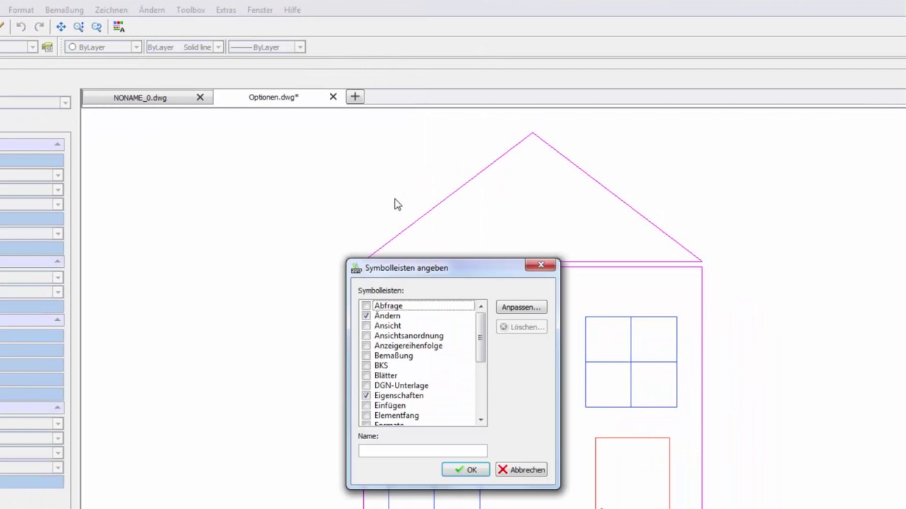 DraftSight 2017 Video Tutorial deutsch - Linienstärke im Grafikbereich anzeigen - YouTube