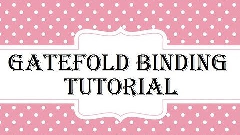 Easy Gatefold Binding Tutorial for Mini Album