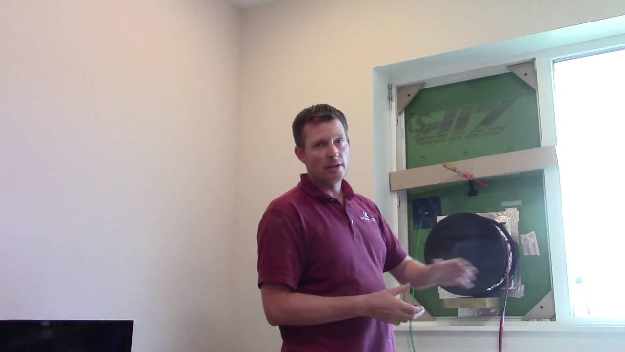 Rochester Passive House Blower Door Set Up YouTube